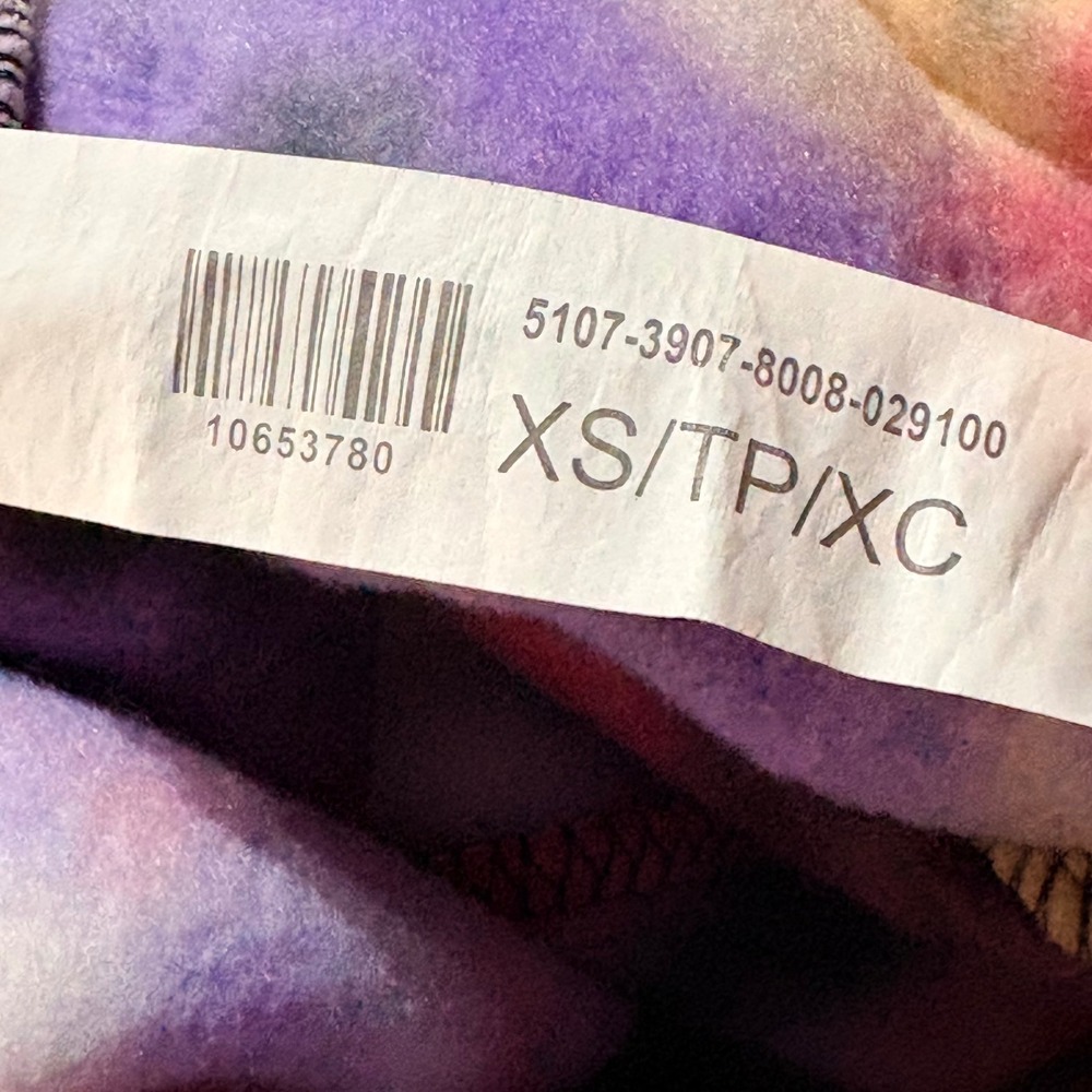 Refuge Athletics Tie Dye Sweatpants‎ Purple Pink Black Yellow Jogger Pants XS - Picture 6 of 13